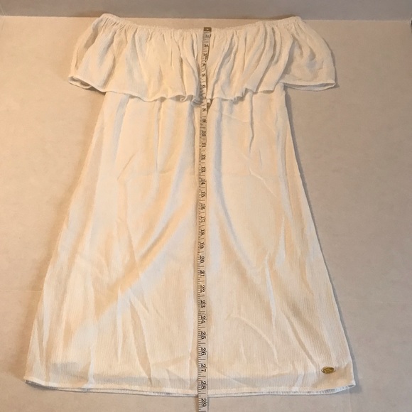 GUESS ❓ruffled off the shoulder dress - Picture 4 of 7